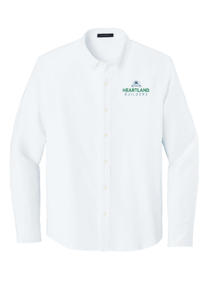 Custom Printed Apparel | Unisex/Men's Button Up Oxford Shirt | Heartland Builders - Heartland Builders