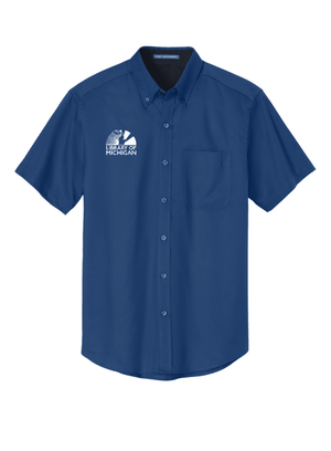 Custom Printed Apparel | Unisex/Men's Custom Button Up Shirt | Library of Michigan - Library of MI - 19463
