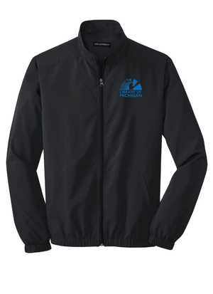 Custom Printed Apparel | Unisex/Men's Custom Full Zip Jacket | Library of Michigan - Library of MI - 19463