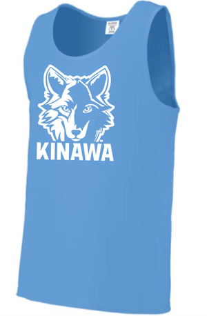 Custom Printed Apparel | Unisex/Men's Custom Tank Top - Blue | Kinawa Middle School - Kinawa - 19332