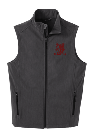 Custom Printed Apparel | Unisex/Men's Custom Vest - Charcoal Heather | Hiawatha Elementary - Hiawatha - 19478