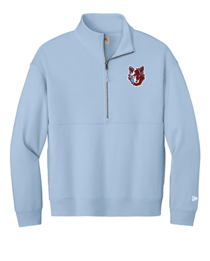 Custom Printed Apparel | Unisex/Men's New Era 1/2 Zip | Okemos Wolves Spirit Wear - Okemos Public Schools