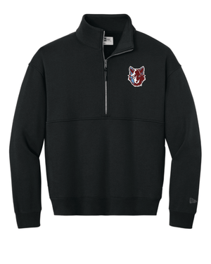 Custom Printed Apparel | Unisex/Men's New Era 1/2 Zip | Okemos Wolves Spirit Wear - Okemos Public Schools