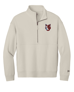 Custom Printed Apparel | Unisex/Men's New Era 1/2 Zip | Okemos Wolves Spirit Wear - Okemos Public Schools