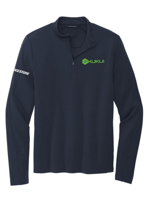 Custom Printed Apparel | Unisex/Men's Performance Stretch 1/4 Zip - Navy | KUKUI - KUKUI - KUKUI