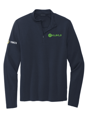 Custom Printed Apparel | Unisex/Men's Performance Stretch 1/4 Zip - Navy | KUKUI - KUKUI - KUKUI