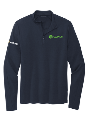 Custom Printed Apparel | Unisex/Men's Performance Stretch 1/4 Zip - Navy | KUKUI - KUKUI - KUKUI