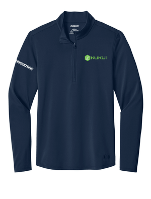 Custom Printed Apparel | Unisex/Men's Performance Stretch 1/4 Zip - Navy | KUKUI - KUKUI - KUKUI