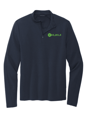 Custom Printed Apparel | Unisex/Men's Performance Stretch 1/4 Zip - Navy | KUKUI - KUKUI - KUKUI