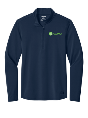 Custom Printed Apparel | Unisex/Men's Performance Stretch 1/4 Zip - Navy | KUKUI - KUKUI - KUKUI