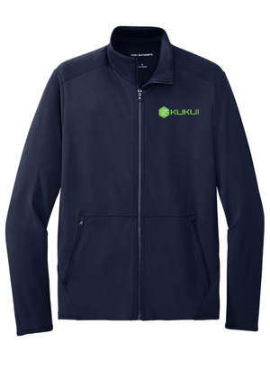 Custom Printed Apparel | Unisex/Men's Stretch Fleece Jacket - Navy | Kukui - Kukui