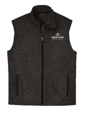 Custom Printed Apparel | Unisex/Men's Sweater Fleece Vest | Heartland Builders - Heartland Builders
