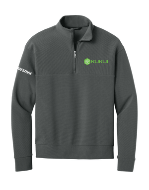 Custom Printed Apparel | Unisex/Men's Textured 1/4 Zip - Storm Grey | KUKUI - KUKUI