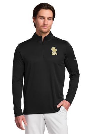 St. Johns Warriors for Christ Quarter Zip Black front view