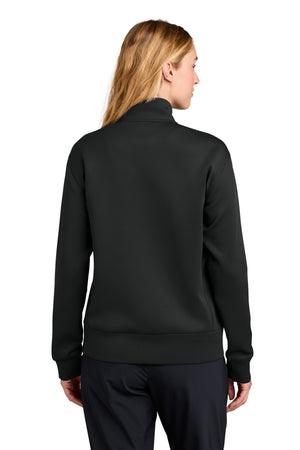 Okemos Fall Staff Shop Quarter Zip Black back view