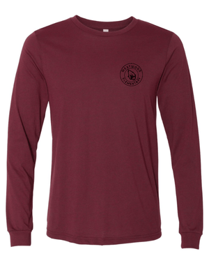 Custom Apparel - Screen Printing - Westwood Back to School - Adult Unisex Long Sleeve T-Shirt (Cardinal/Grey) - Westwood Back to School - 16415