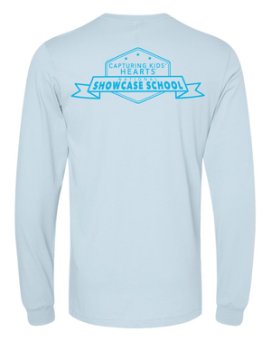 Custom Printed Apparel | Westwood Elementary - Unisex Long Sleeve Tee *White / Black / Baby Blue* - Westwood Elementary - 18177