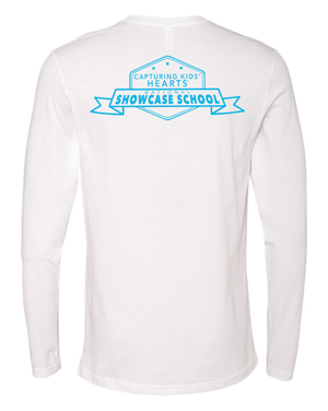 Custom Printed Apparel | Westwood Elementary - Unisex Long Sleeve Tee *White / Black / Baby Blue* - Westwood Elementary - 18177