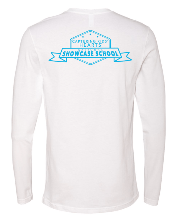 Custom Printed Apparel | Westwood Elementary - Unisex Long Sleeve Tee *White / Black / Baby Blue* - Westwood Elementary - 18177