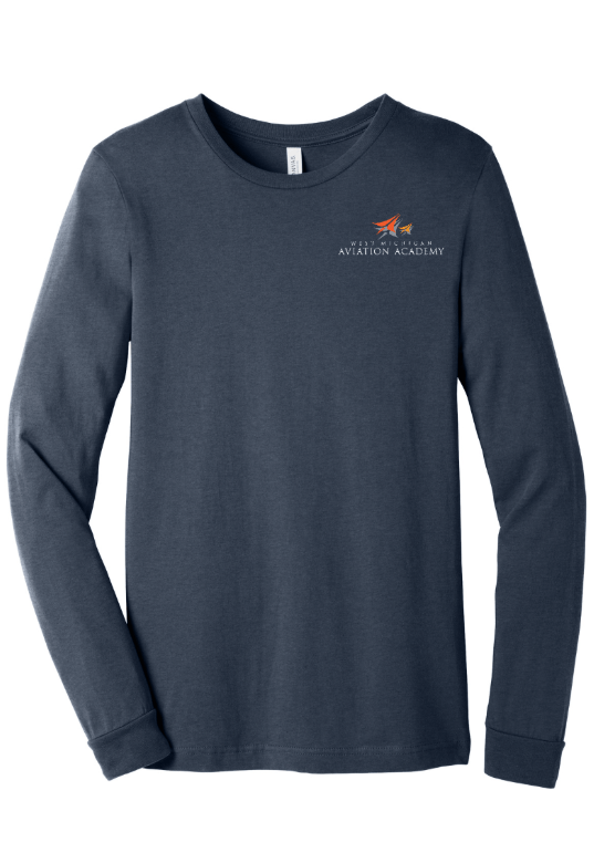 Custom Printed Apparel | WMAA Fall 25 - Unisex Long Sleeve T-Shirt *Navy / Carolina Blue* - WMAA Fall 25 - 18037