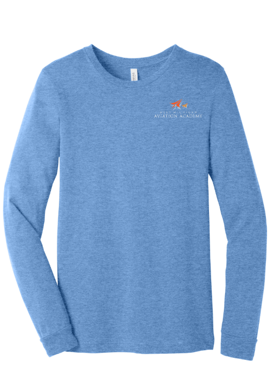 Custom Printed Apparel | WMAA Fall 25 - Unisex Long Sleeve T-Shirt *Navy / Carolina Blue* - WMAA Fall 25 - 18037