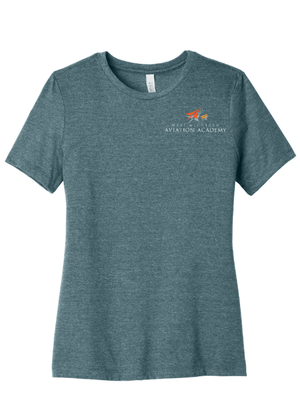Custom Printed Apparel | WMAA Fall 25 - Women's Relaxed Fit Tee *Navy / Slate* - WMAA Fall 25 - 18037