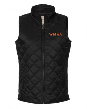 Custom Apparel - Screen Printing - WMAA - Women's Vintage Diamond Quilted Vest - WMAA 2024 - 16764