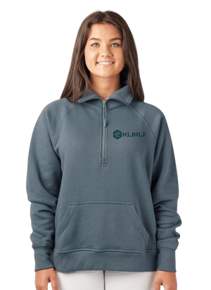 Custom Printed Apparel | Women's 1/2 Zip Sweatshirt | Kukui - Kukui