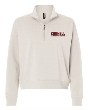 Custom Printed Apparel | Women's 1/4 Zip Pullover | Cornell Elementary Spirit Wear - Cornell Elementary