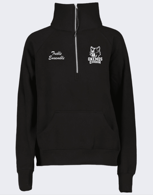 Custom Printed Apparel | Women's Boxy 1/2 Zip | Okemos Choir - Okemos Choir - 19896