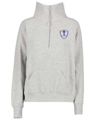 Custom Printed Apparel | Women's Boxy 1/2 Zip | St. Joseph Catholic School - St. Joseph Catholic School