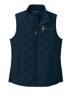 Custom Printed Apparel | Women's Brooks Brothers Quilted Vest | Project SEARCH - Project SEARCH