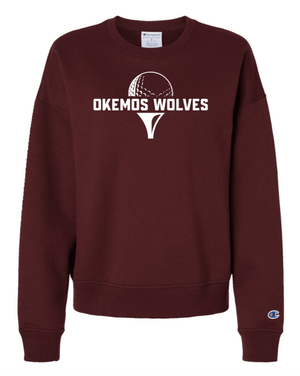 Custom Printed Apparel | Women's Champion Crewneck Sweatshirt | Okemos Girls Golf - OHS Girls Golf - 19959