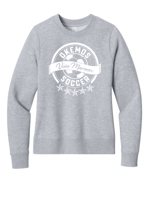 Custom Printed Apparel | Women's Crewneck Sweatshirt | Okemos Boys Soccer - Okemos Boys Soccer