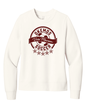 Custom Printed Apparel | Women's Crewneck Sweatshirt | Okemos Boys Soccer - Okemos Boys Soccer