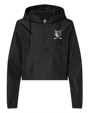 Custom Printed Apparel | Women's Cropped Windbreaker 1/4 Zip | Okemos Girls Golf - OHS Girls Golf - 19959