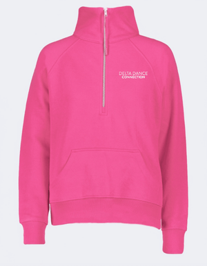 Custom Printed Apparel | Women's Custom 1/2 Zip Sweatshirt | Delta Dance Connection - DDC - 19306