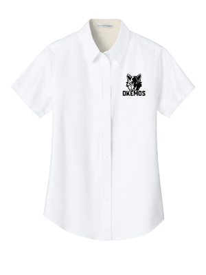 Custom Printed Apparel | Women's Custom Button Up Shirt | Hiawatha Elementary - Hiawatha - 19478