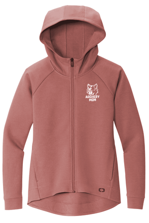 Custom Printed Apparel | Women's Custom Full Zip Hoodie | Okemos Archery - Okemos Archery Women's - 18994