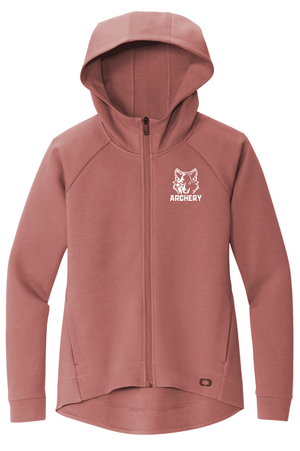 Custom Printed Apparel | Women's Custom Full Zip Hoodie | Okemos Archery - Okemos Archery Women's - 18994
