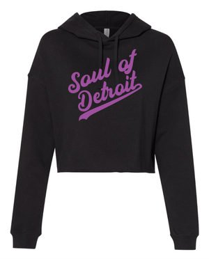 Custom Printed Apparel | Women's Custom Hoodie - Black Crop Style | Soul of Detroit - Soul of Detroit - 19556