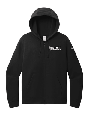 Custom Printed Apparel | Women's Custom Hoodie - Black Nike Full Zip | Okemos Clay Target Team - Okemos Clay Target - 19202