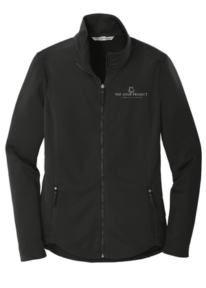 Custom Printed Apparel | Women's Custom Jacket - Black Soft Shell | The Soup Project - TSP - 19162