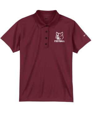 Custom Printed Apparel | Women's Custom Polo - Nike Dri - FIT | Okemos Football - Okemos Football - 19518