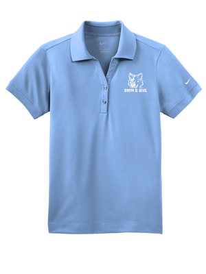 Custom Printed Apparel | Women's Custom Polo - Nike | Okmeos Swim & Dive - Okemos Swim - 19007