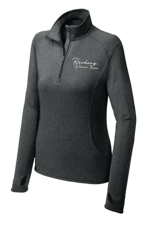 Custom Printed Apparel | Women's Custom Quarter Zip - Charcoal Heather | Portland Dance Team - Portland Dance - 19139