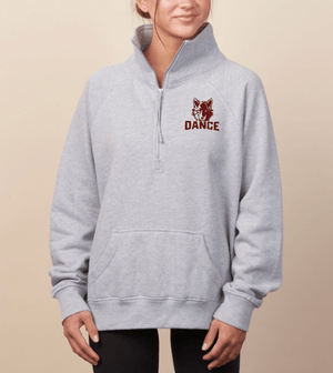 Custom Printed Apparel | Women's Custom Sweatshirt - Boxy 1/2 Zip | OHS Dance Team - OHS Dance Team - 19381