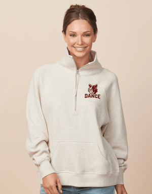 Custom Printed Apparel | Women's Custom Sweatshirt - Boxy 1/2 Zip | OHS Dance Team - OHS Dance Team - 19381