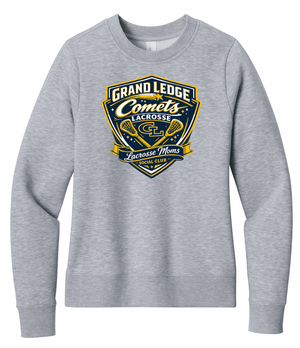 Custom Printed Apparel | Women's Custom Sweatshirt - Crewneck | Grand Ledge Lacrosse - GL Lacrosse - 19166