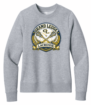 Custom Printed Apparel | Women's Custom Sweatshirt - Crewneck | Grand Ledge Lacrosse - GL Lacrosse - 19166